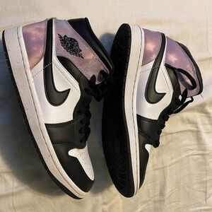Nike Mens Air Jordan Sneakers - Black and Purple